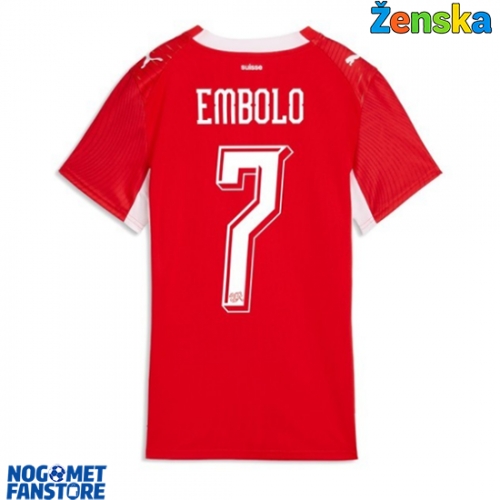 Švicarska Breel Embolo #7 Domaci Dres za Ženska SP 2026 Kratak Rukav